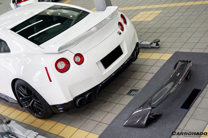 2008-2022 Nissan GTR R35 CBA/DBA/EBA AMS Style Trunk Spoiler - Carbonado