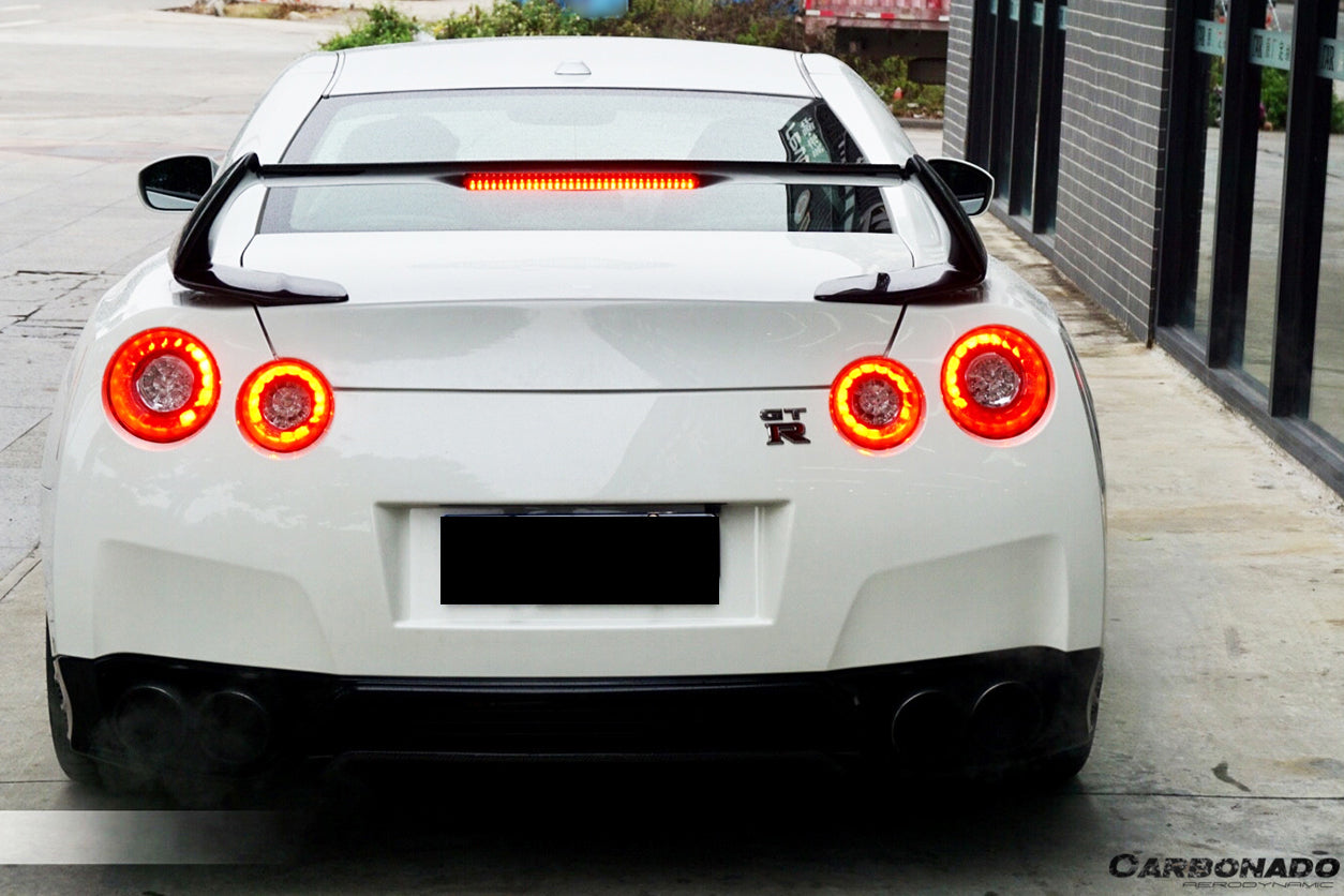 2008-2022 Nissan GTR R35 CBA/DBA/EBA AMS Style Trunk Spoiler - Carbonado