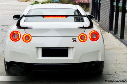 2008-2022 Nissan GTR R35 CBA/DBA/EBA AMS Style Trunk Spoiler - Carbonado