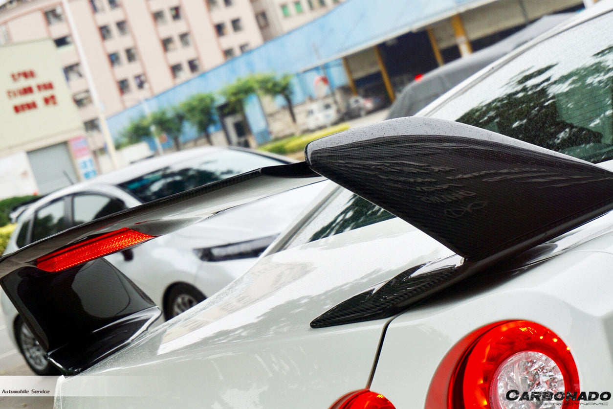 2008-2022 Nissan GTR R35 CBA/DBA/EBA AMS Style Trunk Spoiler - Carbonado
