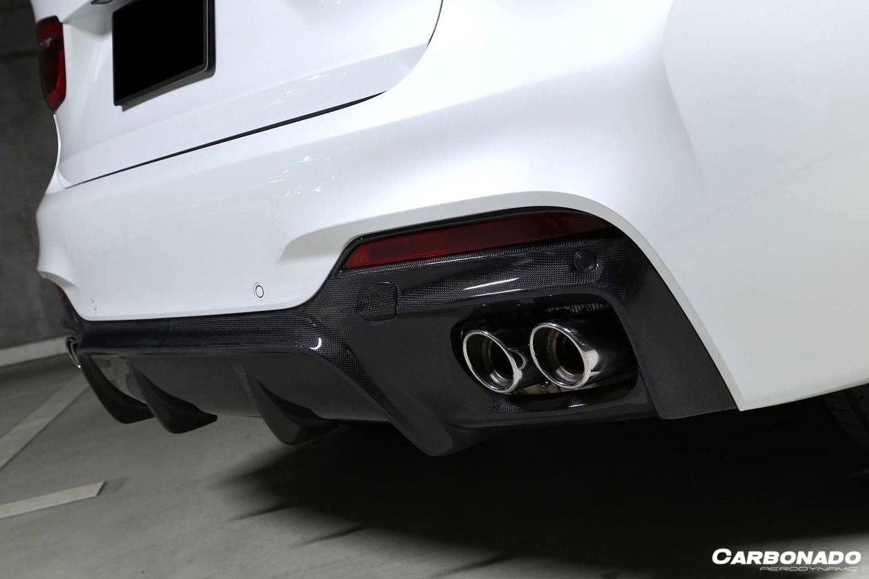 2014-2019 BMW X6 F16 M-TECH 3D Style Carbon Fiber Rear Lip - Carbonado Aero