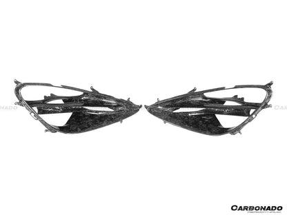2017-2022 McLaren 720s OEM Style Dry Carbon Fiber Headlight Inserts Tim Replacement - Carbonado Aero