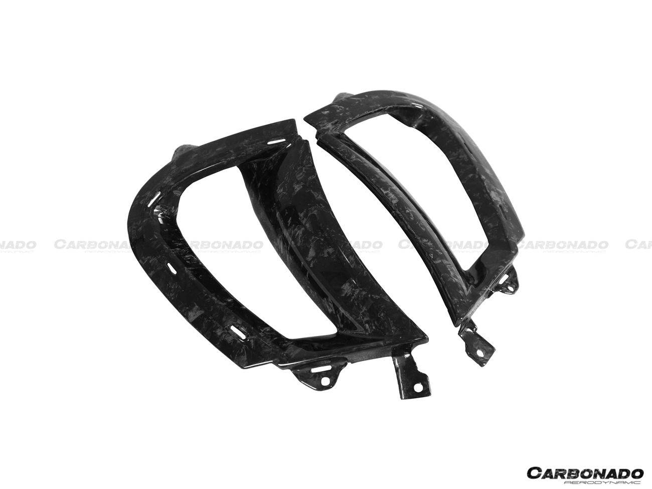 2017-2022 McLaren 720s Carbon Fiber Front Bumper Side Air Vents Replacement - Carbonado Aero