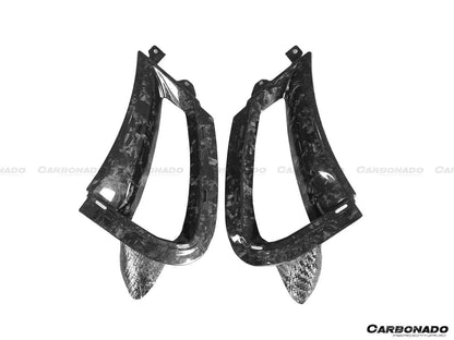 2017-2022 McLaren 720s Carbon Fiber Front Bumper Side Air Vents Replacement - Carbonado Aero