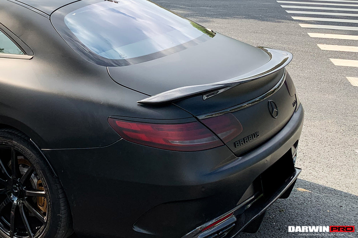 2014-2021 Mercedes Benz C217 S63/S65 AMG Coupe  Carbon Fiber Trunk Trim - DarwinPRO Aerodynamics