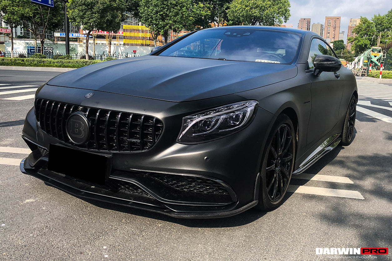 2014-2021 Mercedes Benz C217 S63/S65 AMG Coupe Carbon Fiber Side Skirts Extension - DarwinPRO Aerodynamics