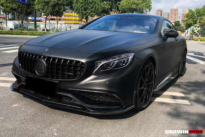 2014-2021 Mercedes Benz C217 S63/S65 AMG Coupe Carbon Fiber Side Skirts Extension - DarwinPRO Aerodynamics