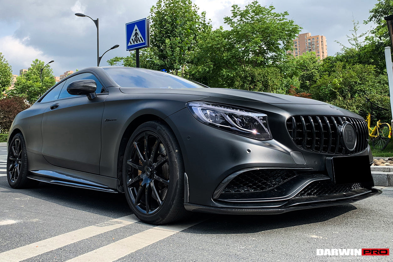 2014-2017 Mercedes Benz C217 S63/S65 AMG Coupe Carbon Fiber Front Canards - DarwinPRO Aerodynamics