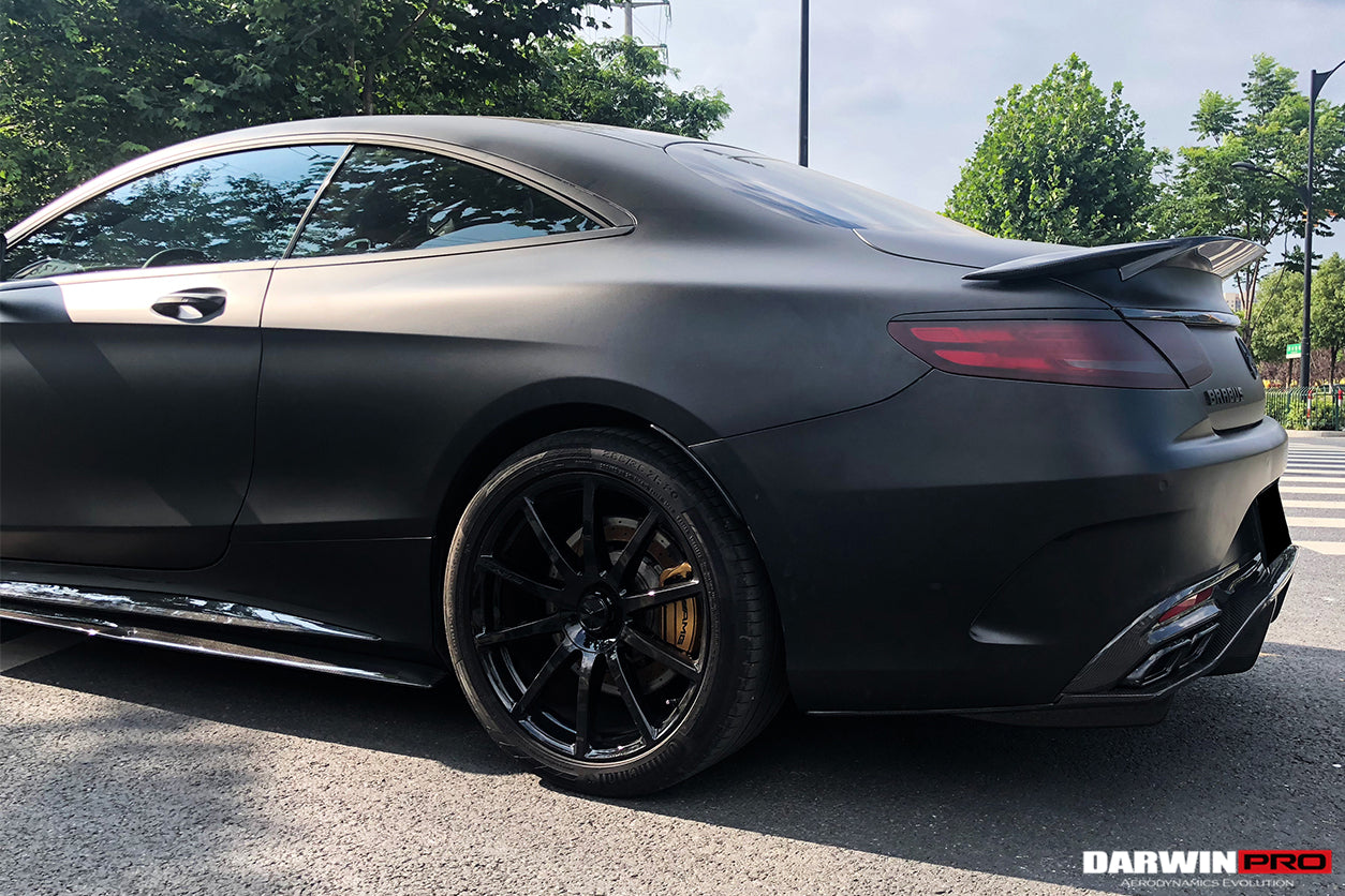 2014-2021 Mercedes Benz C217 S63/S65 AMG Coupe BKSS Style Carbon Fiber Rear Diffuser - DarwinPRO Aerodynamics