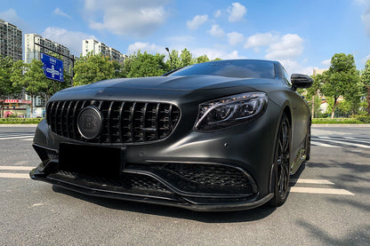 2014-2017 Mercedes Benz C217 S63/S65 AMG Coupe BKSS Style Carbon Fiber Front Lip - DarwinPRO Aerodynamics
