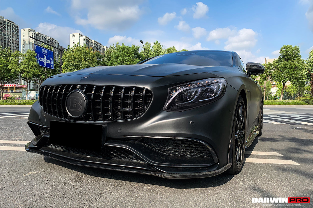 2014-2017 Mercedes Benz C217 S63/S65 AMG Coupe Carbon Fiber Front Canards - DarwinPRO Aerodynamics
