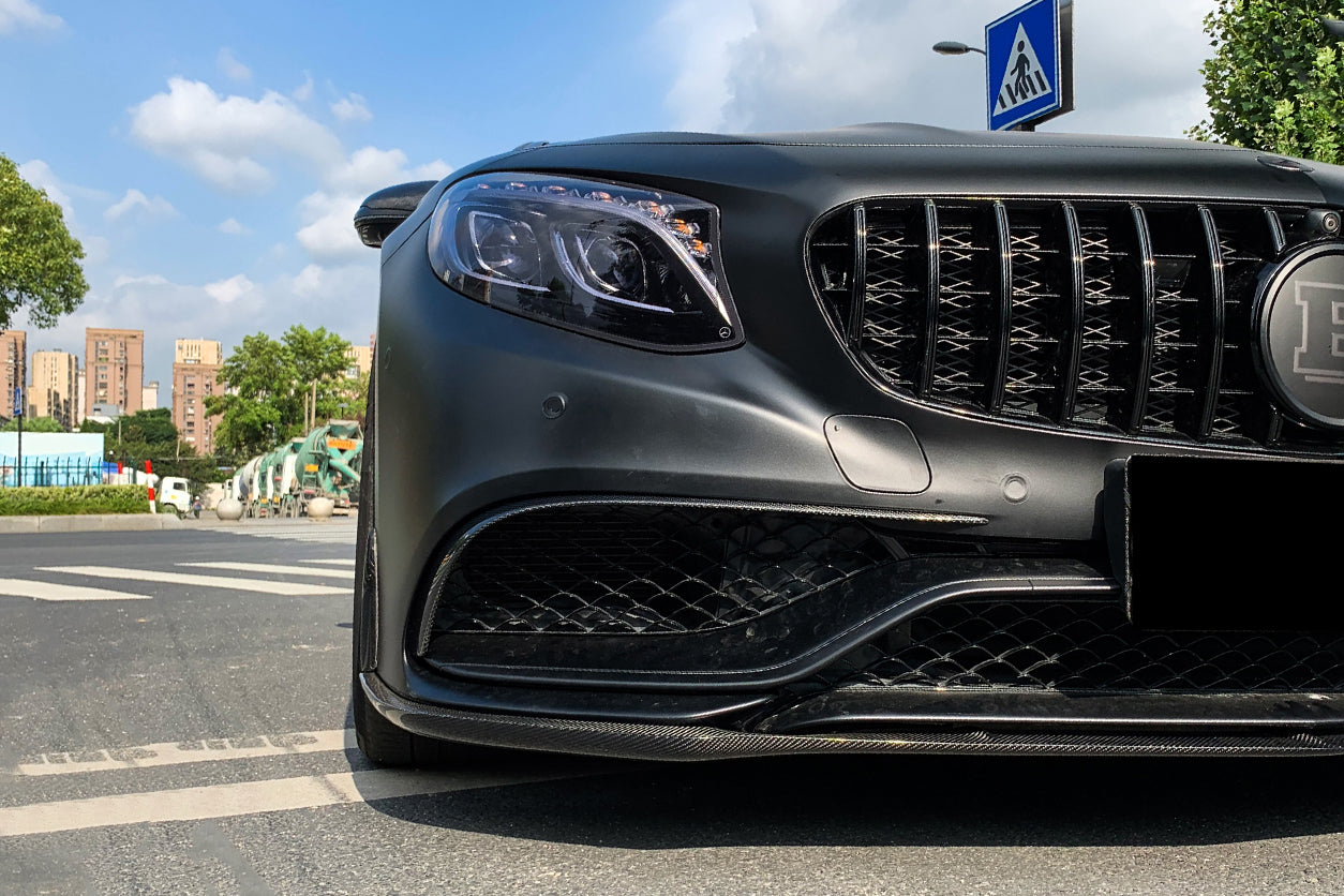 2014-2017 Mercedes Benz C217 S63/S65 AMG Coupe Carbon Fiber Front Canards - DarwinPRO Aerodynamics