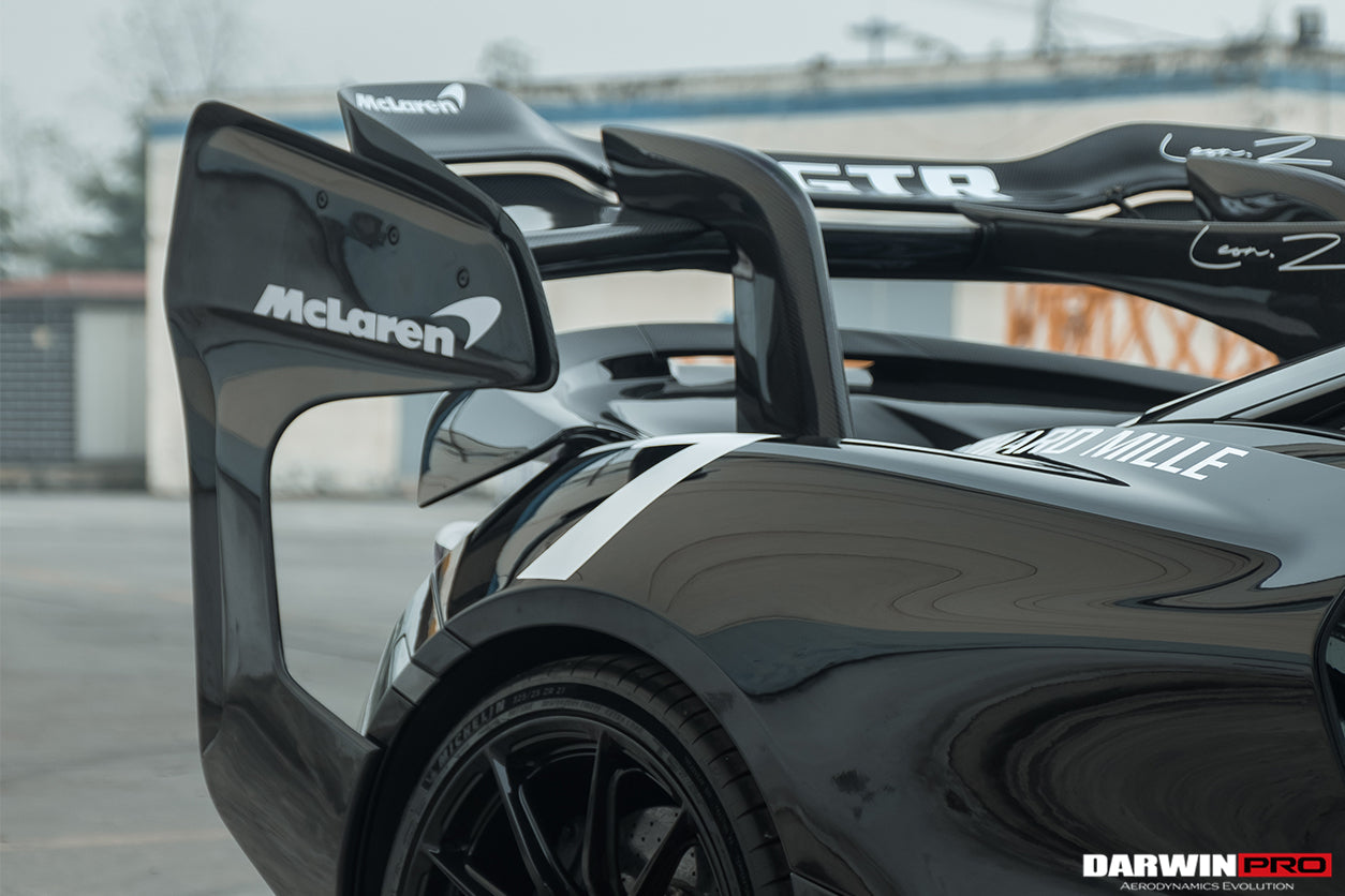 2017-2022 McLaren 720s Se²GTR Style Trunk Wing w/ Side Caps - DarwinPRO Aerodynamics