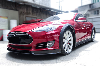 2012-2015 Tesla S Pre-facelift RZS Style Carbon Fiber Full Kit - Carbonado