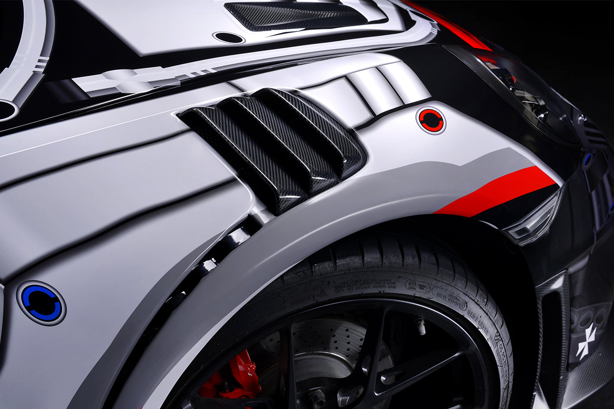 2016-2019 Porsche 911 991.2 Carrera /Targa 4/4S GT2RS Style Partial Carbon Fiber Fender - DarwinPRO Aerodynamics