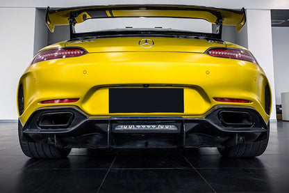 2017-2021 Mercedes Benz AMG GT/GTS IMP Performance Partial Carbon Fiber Rear Bumper w/ Diffuser - DarwinPRO Aerodynamics