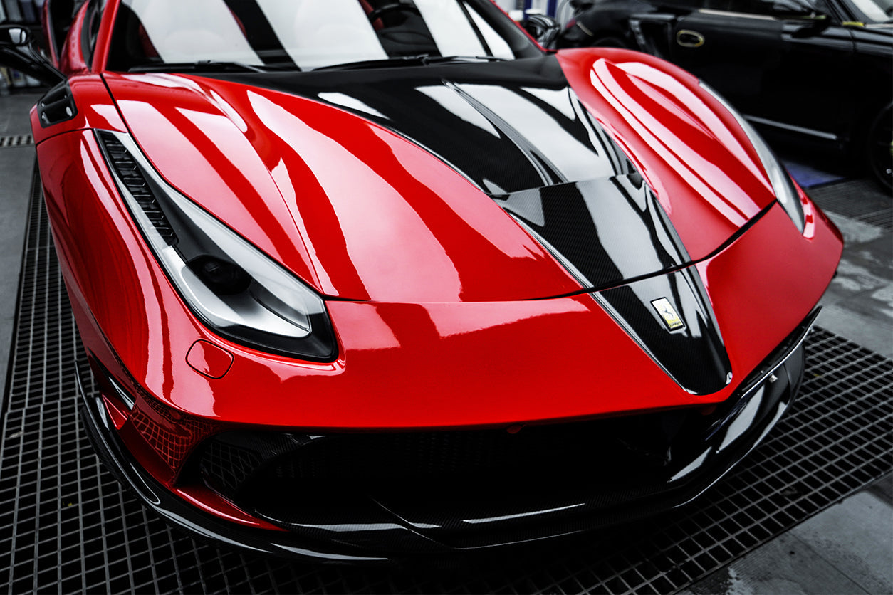 2015-2020 Ferrari 488 GTB & Spider MSY Style Carbon Fiber Hood - Carbonado