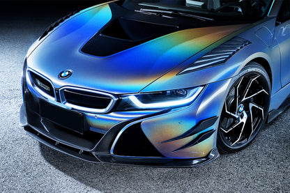 2014-2018 BMW i8 BZK Carbon Fiber Front Fender Vents - DarwinPRO Aerodynamics