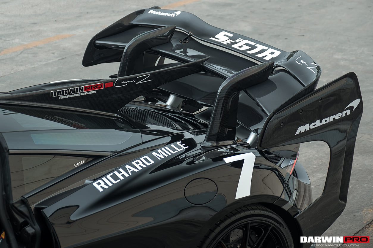 2017-2022 McLaren 720s Se²GTR Style Trunk Wing w/ Side Caps - DarwinPRO Aerodynamics