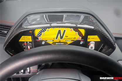 2011-2016 Lamborghini Aventador LP700 Coupe/Roadster Carbon Fiber Instrument Surround Panel Cover - DarwinPRO Aerodynamics