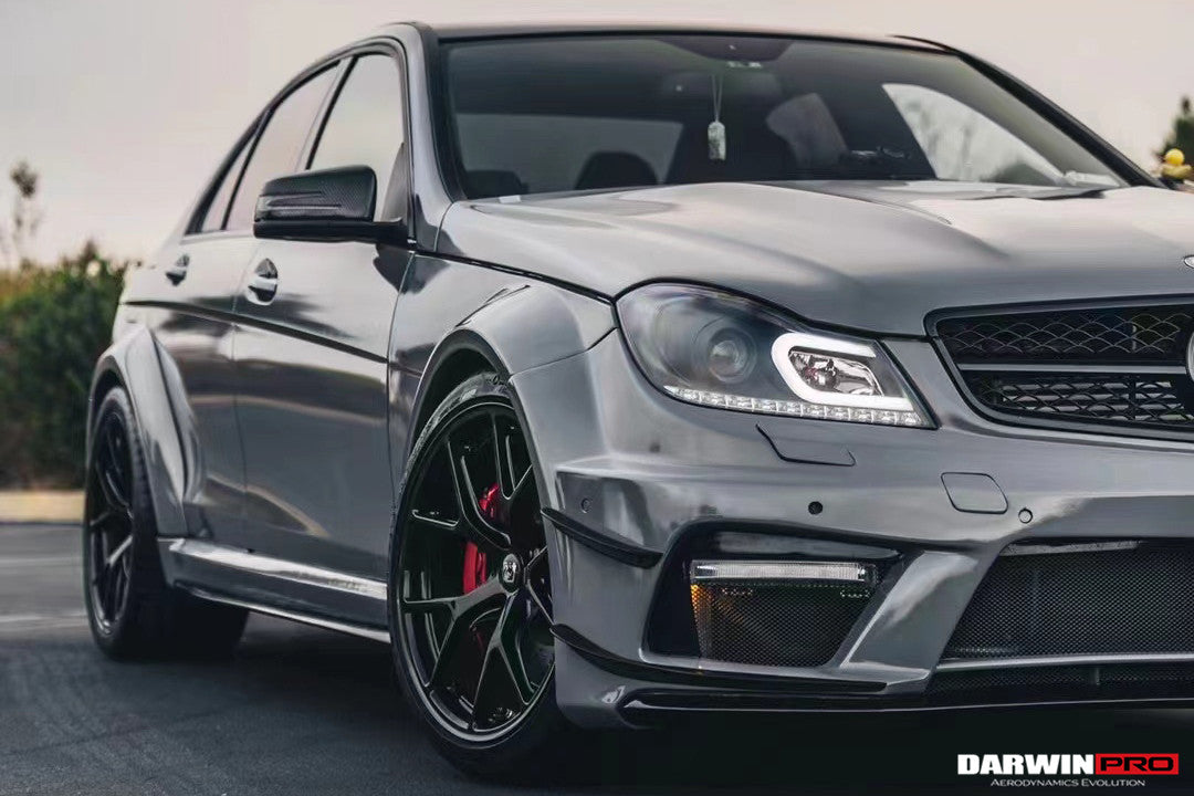 2012-2014 Mercedes Benz W204 C63 AMG Sedan BKSS Style Wide Full Body Kit - DarwinPRO Aerodynamics