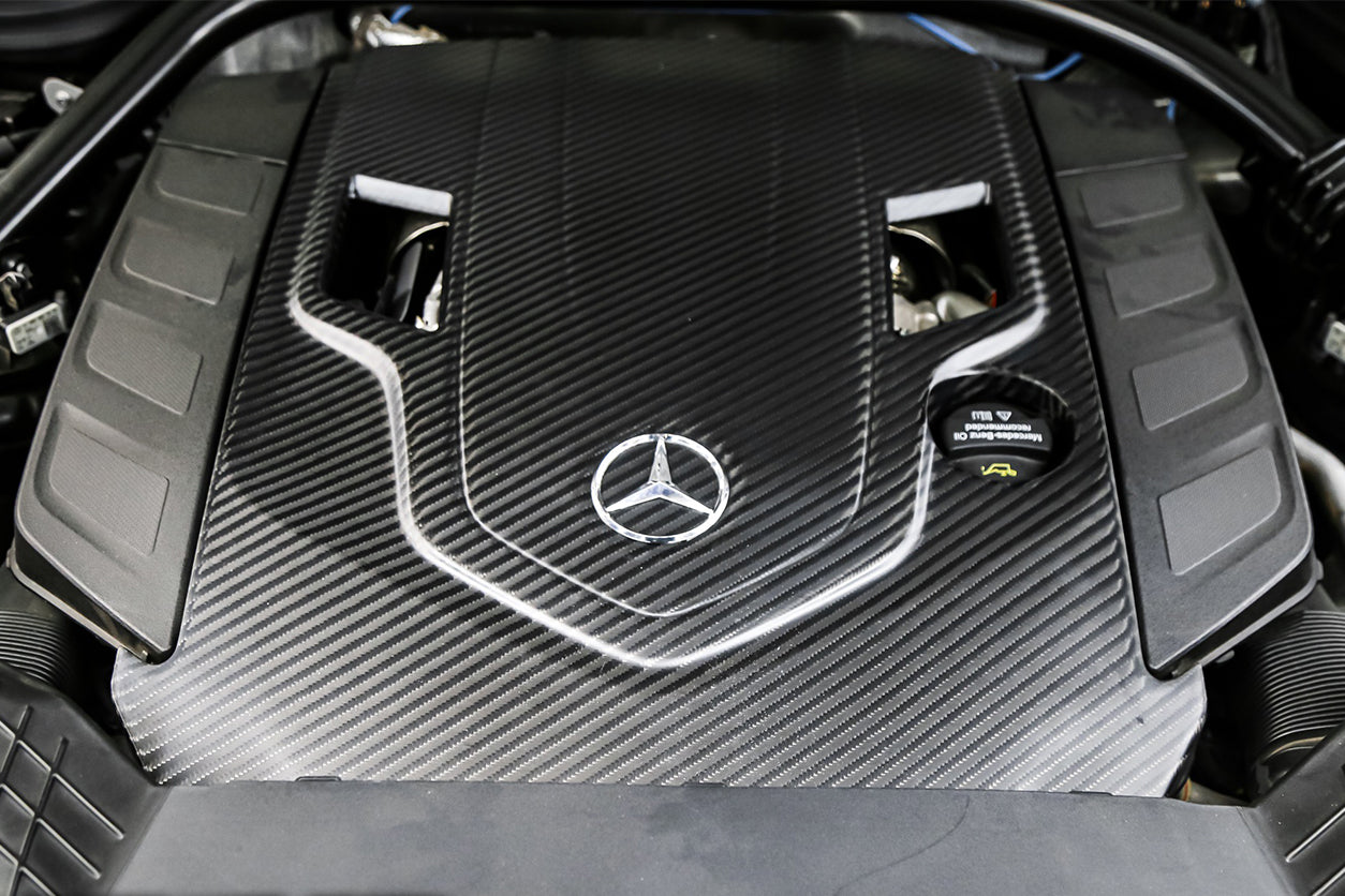 2019-2023 Mercedes Benz W464 G500/G550 G-Class G Wagon Dry Carbon Fiber Engine Cover - DarwinPRO Aerodynamics
