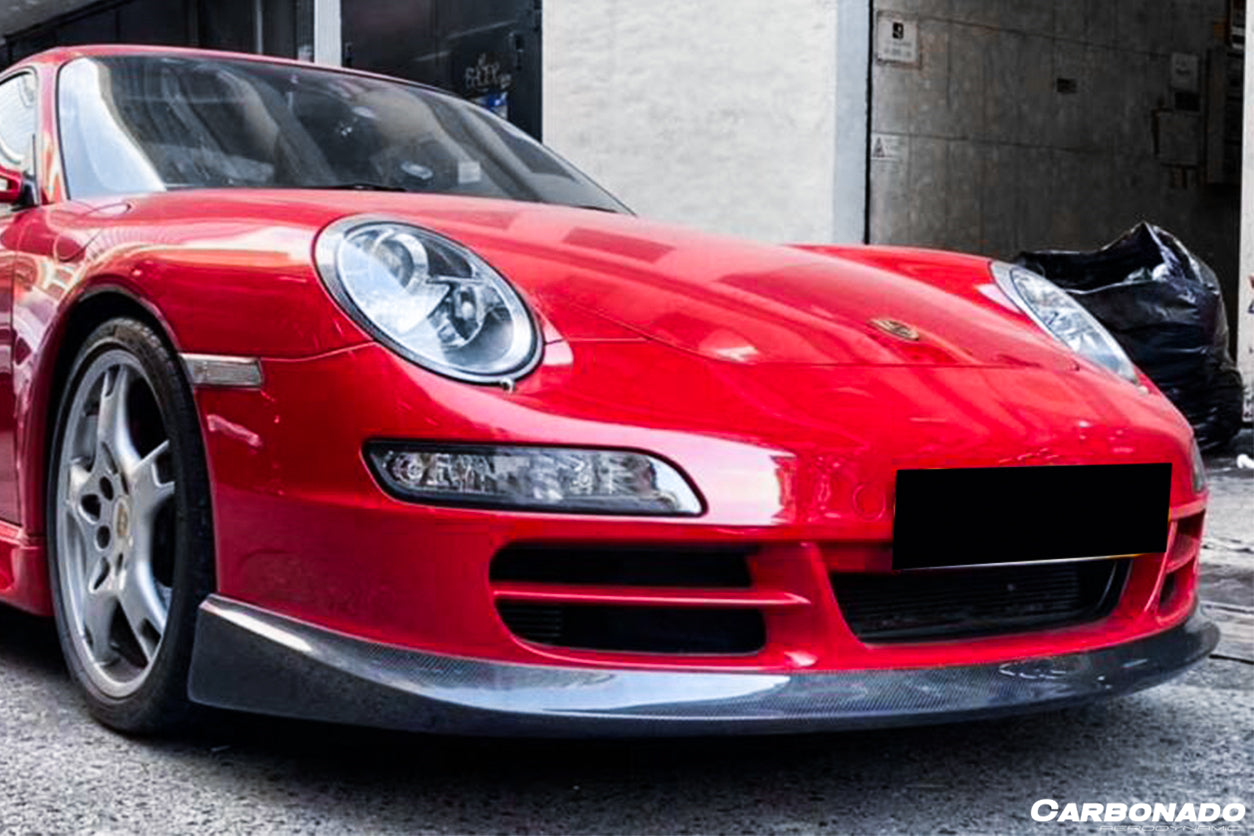 2005-2008 Porsche 911 997.1 Carrera/S/4S TA Style Front Lip - Carbonado