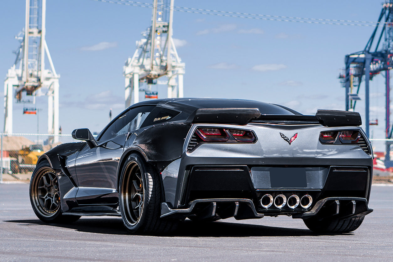 2013-2019 Corvette C7 Z51 Z06 Grandsport Carbon Fiber Trunk Spoiler - DarwinPRO Aerodynamics