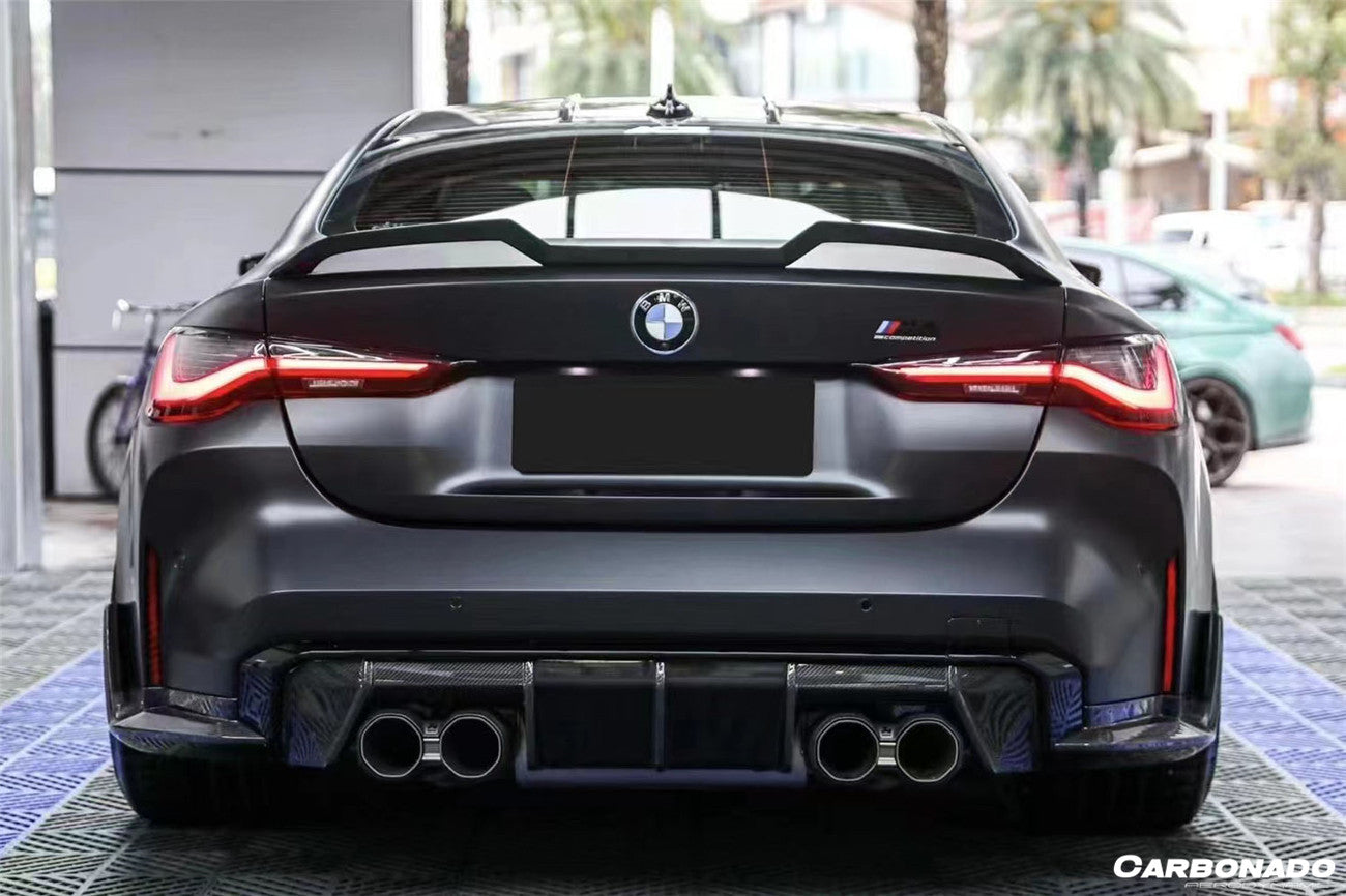 2021-UP BMW M4 G82/4 Series G22 VRS Style Carbon Fiber Trunk Spoiler - Carbonado