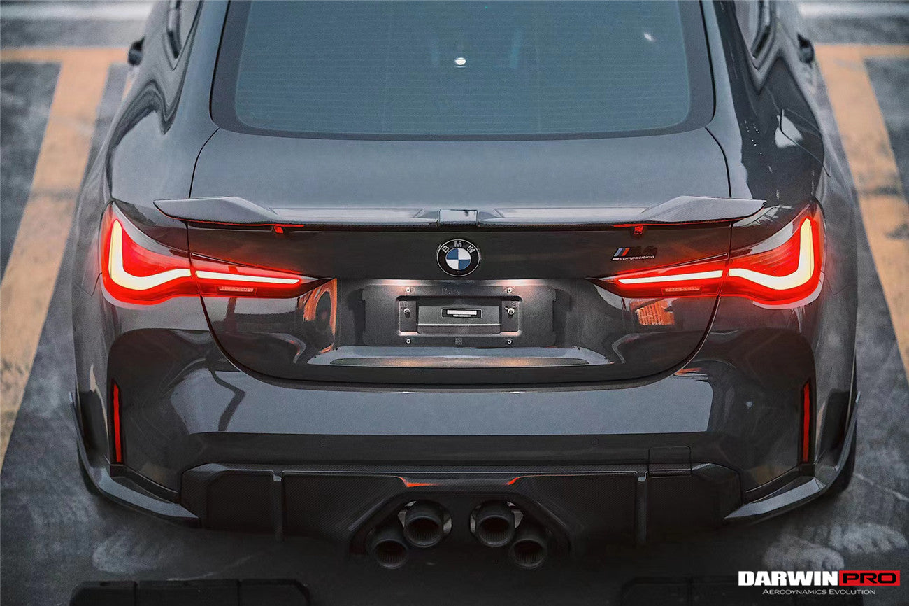 2021-UP BMW M4 G82/4 Series G22 BKSS Style Carbon Fiber Trunk Spoiler - DarwinPRO Aerodynamics