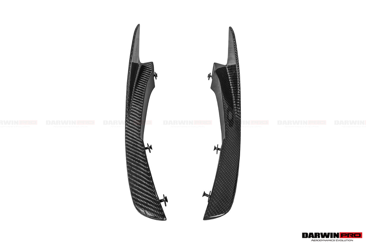 2017-2021 McLaren 720s Se²NWB Style Carbon Fiber Front Bumper Canards - DarwinPRO Aerodynamics