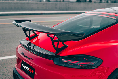 2016-2023 Porsche 718 Boxster BKSS Style  Carbon Fiber Rear Trim - DarwinPRO Aerodynamics
