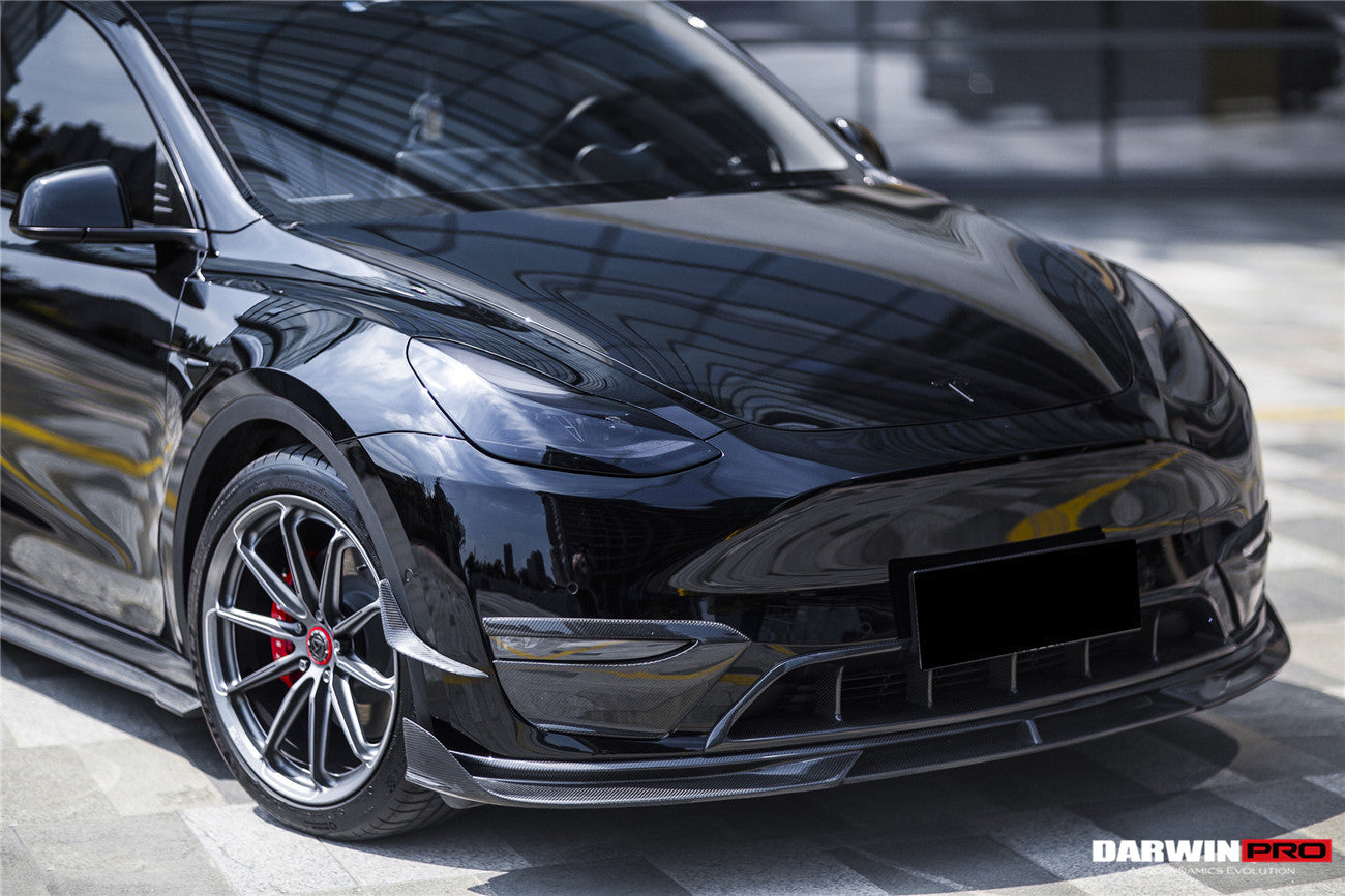 2020-2023 Tesla Model Y IMP Performance Carbon Fiber Front Canards - DarwinPRO Aerodynamics