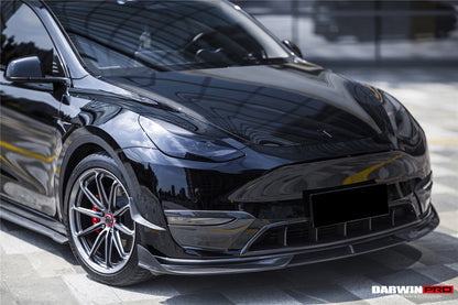 2020-2023 Tesla Model Y IMP Performance Carbon Fiber Front Canards - DarwinPRO Aerodynamics
