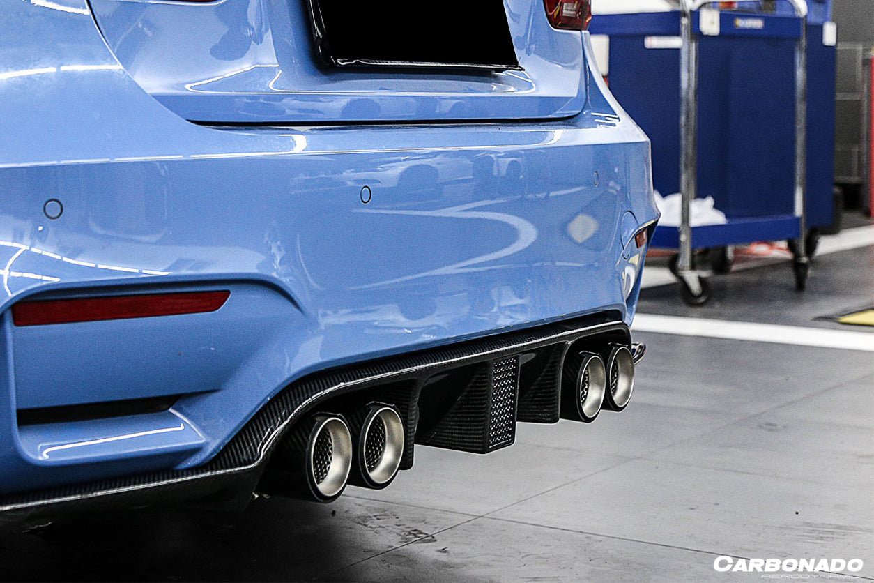 2014-2020 BMW M3 F80 M4 F82 KNF Style Rear Diffuser - Carbonado Aero