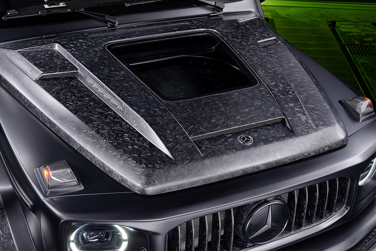 2019-2023 Mercedes Benz W464 G-Class G Wagon G500/G550/G63AMG IMP Performance Partial Carbon Fiber Hood - DarwinPRO Aerodynamics