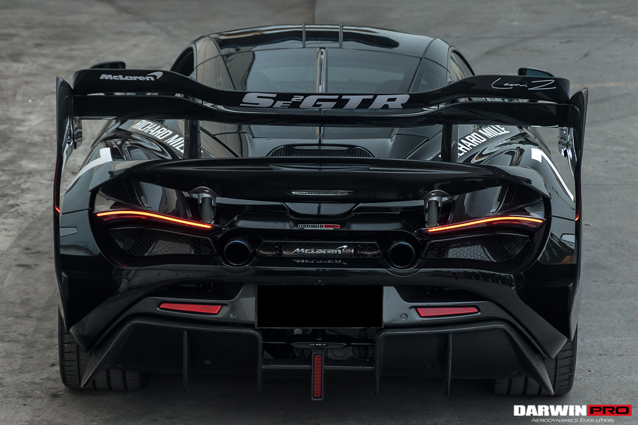 2017-2021 McLaren 720s Se²NWBII Style Carbon Fiber Rear Diffuser - DarwinPRO Aerodynamics