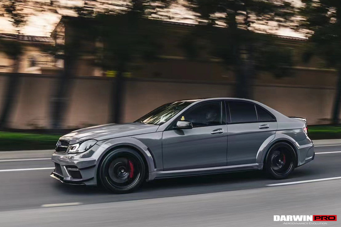 2012-2014 Mercedes Benz W204 C63 AMG Sedan BKSS Style Wide Full Body Kit - DarwinPRO Aerodynamics