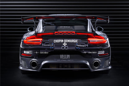 2016-2019 Porsche 911 991.2 Carrera /S GT2RS Style Partial Carbon Fiber Rear Bumper - DarwinPRO Aerodynamics