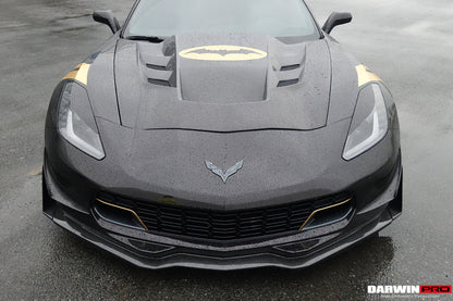 2013-2019 Corvette C7 Z51 Z06 Grandsport Carbon Fiber Front Caps - DarwinPRO Aerodynamics
