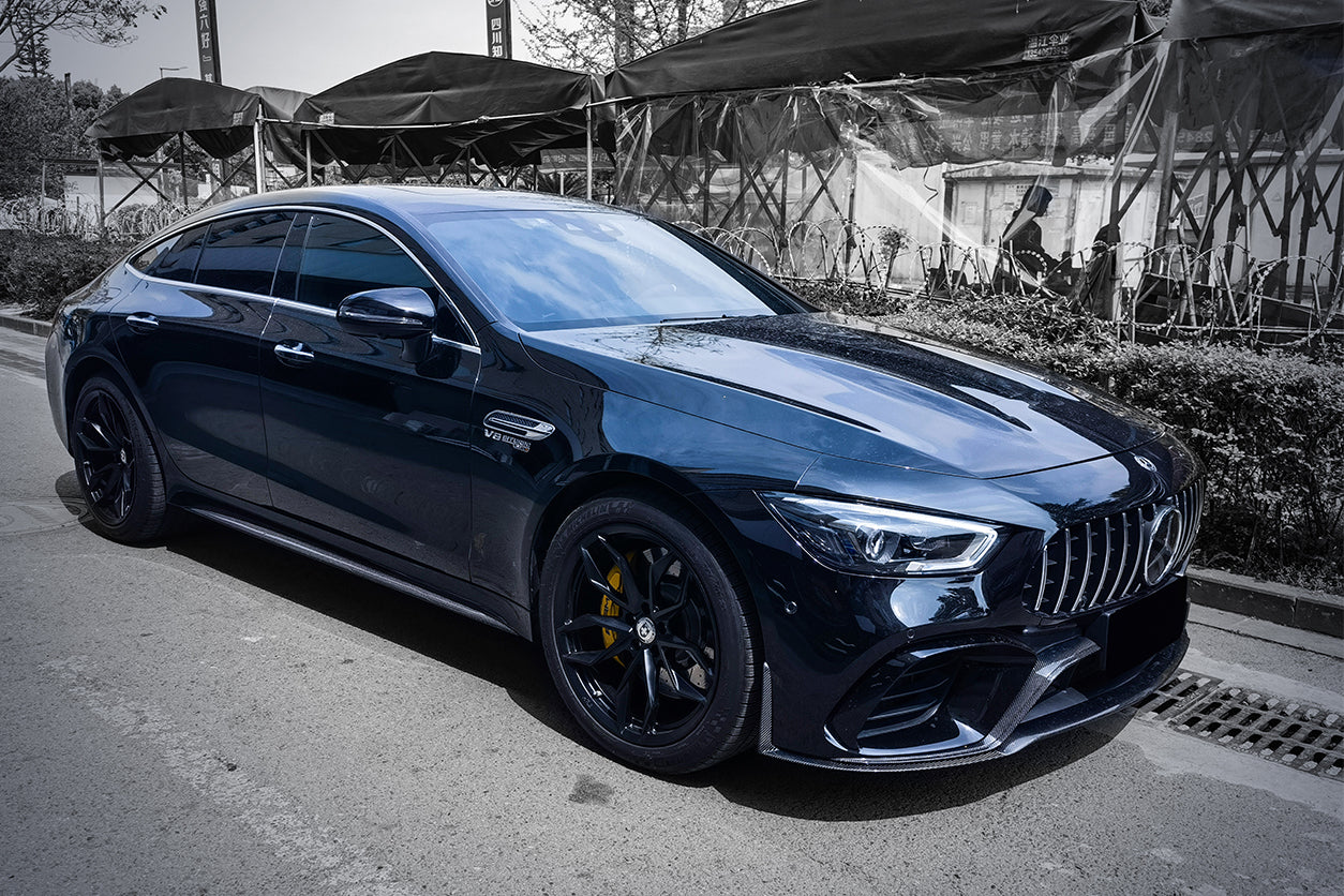 2019+ Mercedes Benz AMG GT63/S 4Door Coupe X290 Carbon Fiber Middle Front Lip - DarwinPRO Aerodynamics