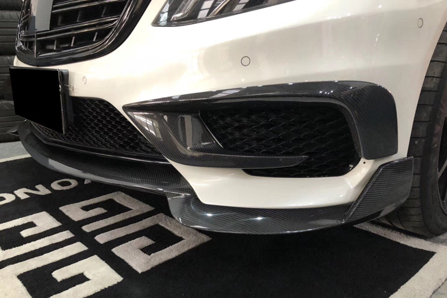 2014-2017 Mercedes Benz W222.1 S63 AMG BRS Style Carbon Fiber Front Bumper Air Vents - Carbonado