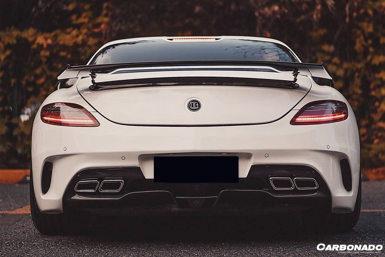 2010-2015 Mercedes Benz W197 SLS AMG BKSS Style Carbon Fiber Trunk Spoiler - Carbonado Aero