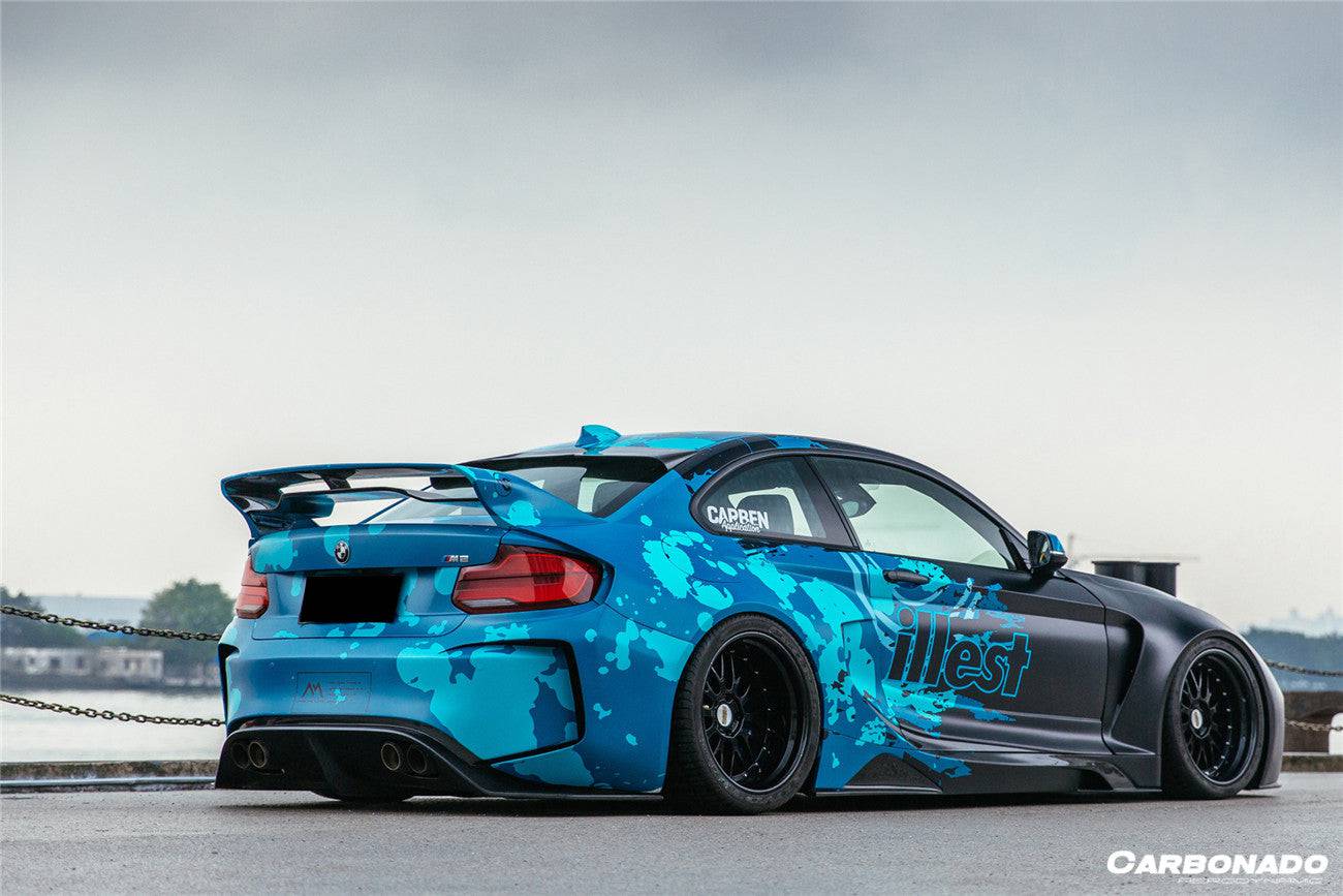 2016-2020 BMW M2 F87 VR Style Partial Carbon Fiber Wide Full Body kit - Carbonado Aero