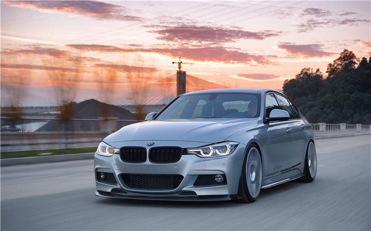 2011-2019 BMW 3 Series F30/F35 M-Tech GV Style Carbon Fiber Front Lip - DarwinPRO Aerodynamics