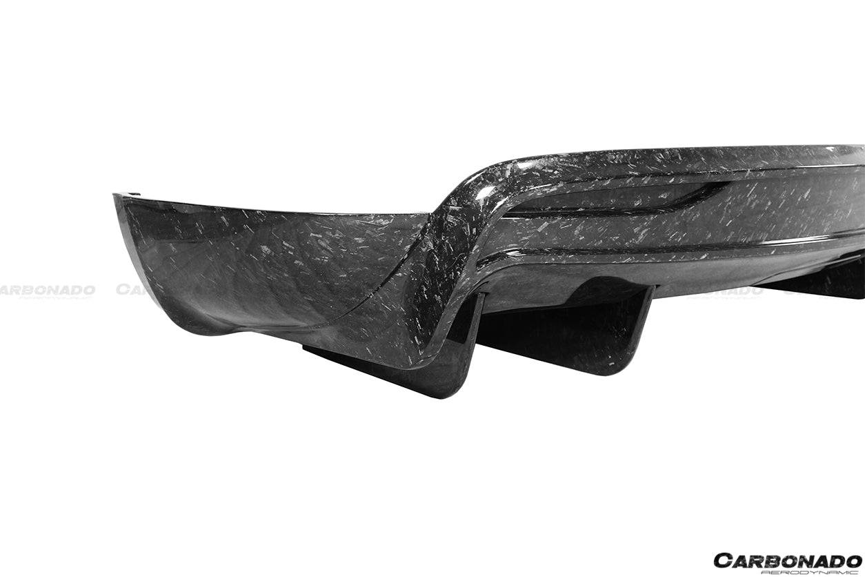 2019-2021 Tesla Model X SUV RZS Style Carbon Fiber Rear Diffuser - Carbonado Aero