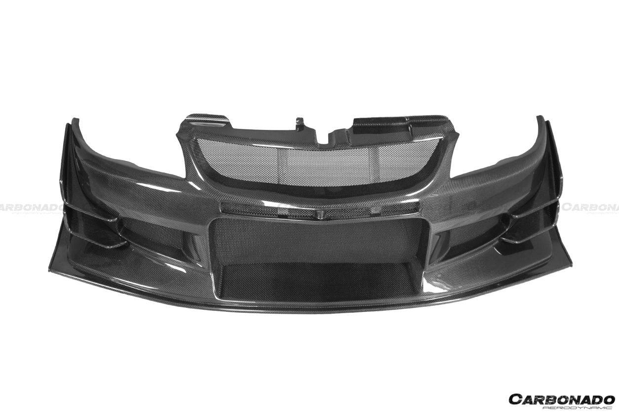 2003-2006 Mitsubishi Evo 7/8/9 VTS Style Front Bumper - Carbonado Aero