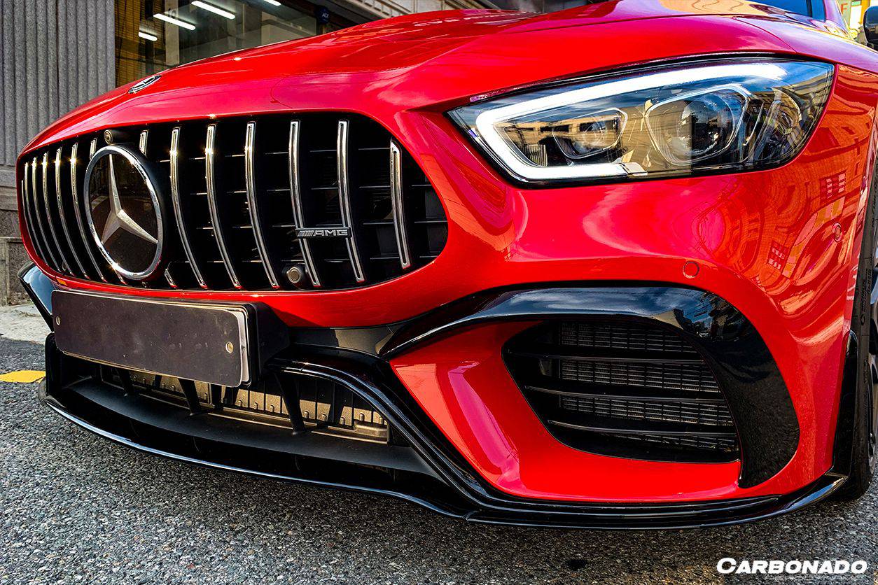 2019-2023 Mercedes Benz AMG GT63/S 4Door Coupe X290 OEM Style Carbon Fiber Front Lip - Carbonado Aero