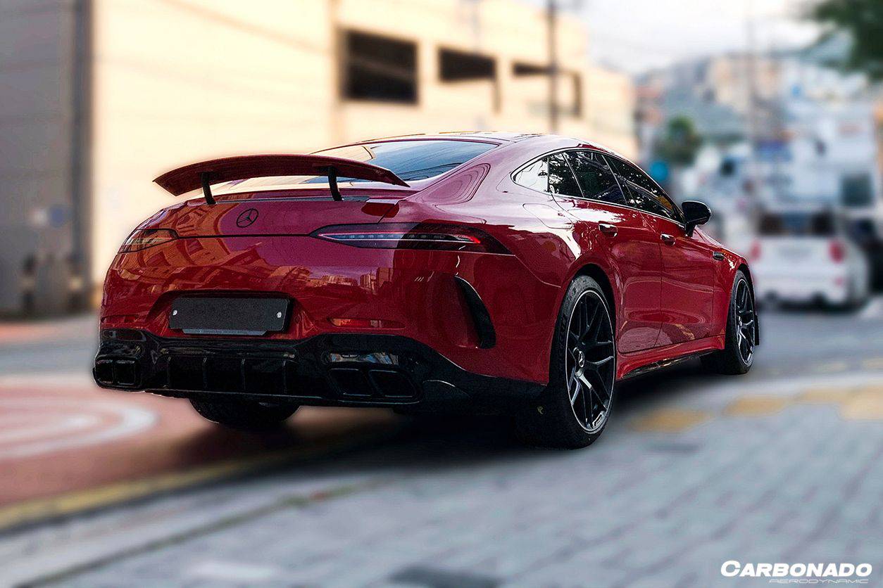 2019-2023 Mercedes Benz AMG GT63/S 4Door Coupe X290 OEM Style Carbon Fiber Rear Canards - Carbonado Aero