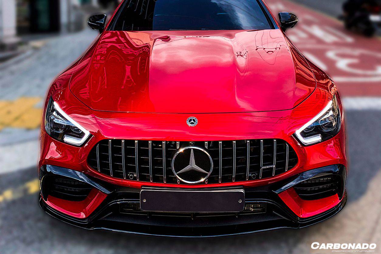 2019-2023 Mercedes Benz AMG GT63/S 4Door Coupe X290 OEM Style Carbon Fiber Front Lip - Carbonado